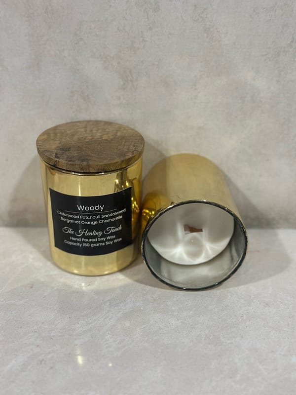 Gold Jar Glass Candle 170 ml - Image 2