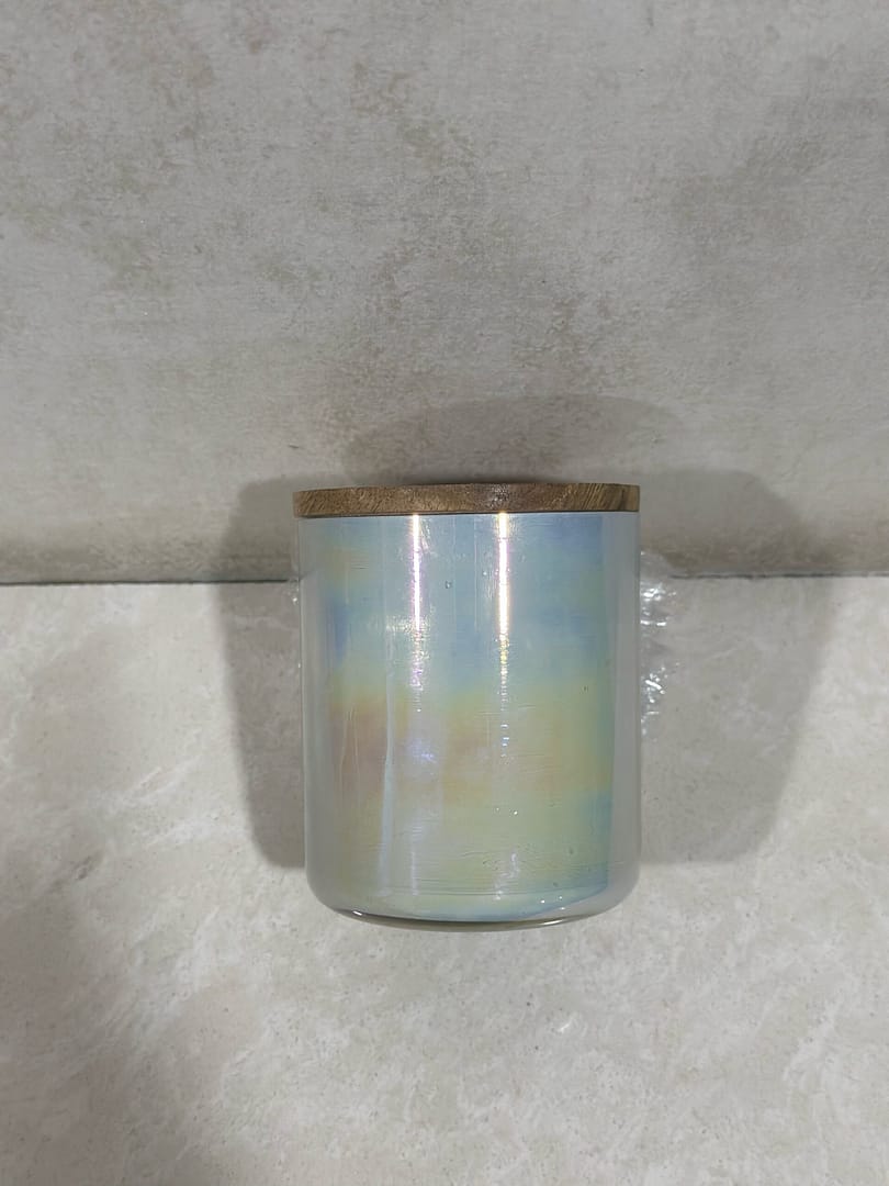 Manifestation Rainbow White Glass Jar Candle 170 ml - Image 4